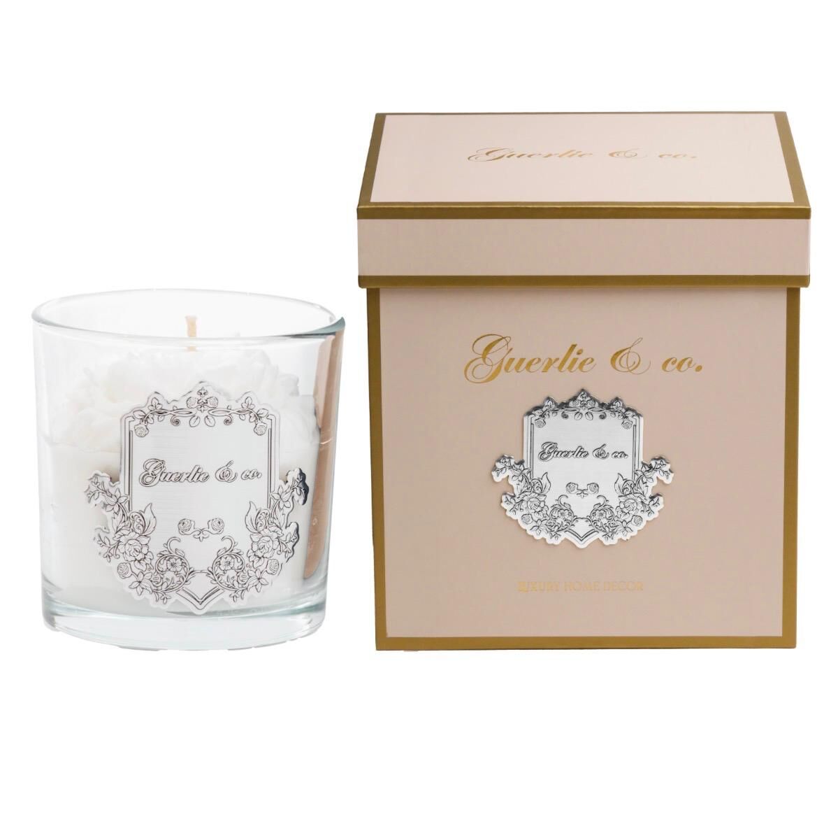 Guerlie&co. Şakayık Mum Gümüş Medium