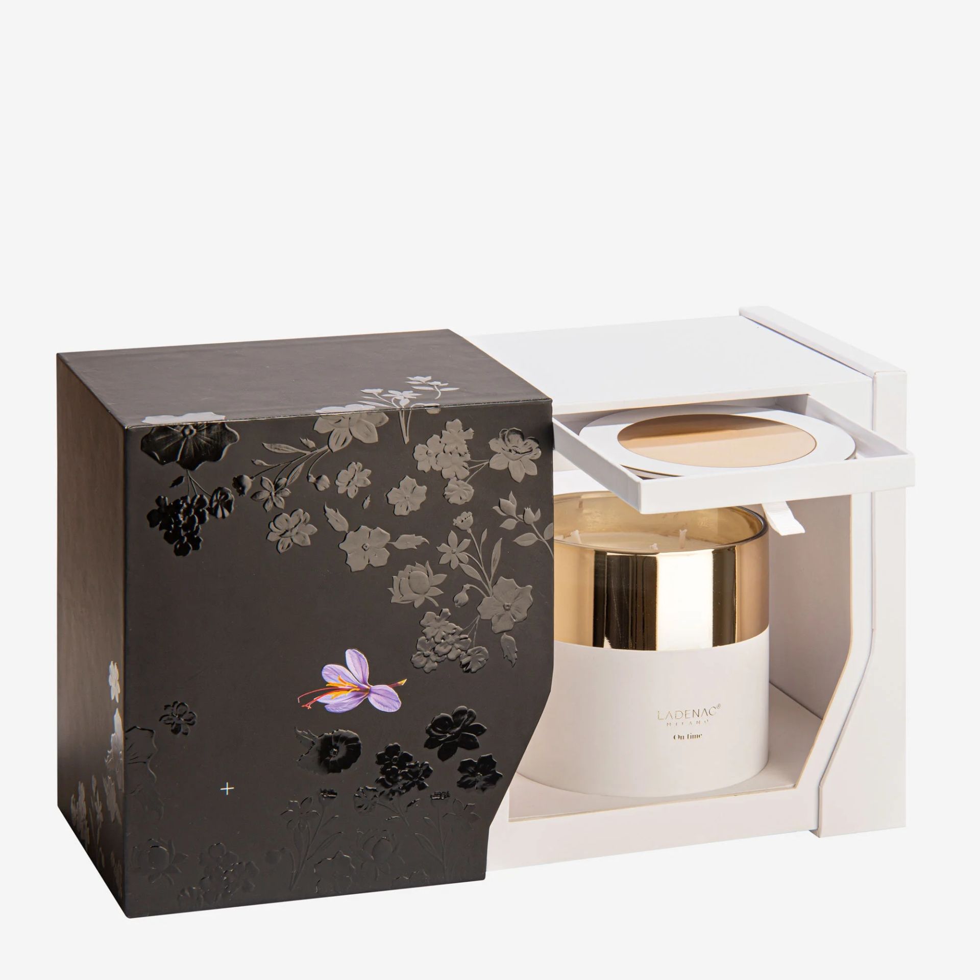 Beyaz Seramik Mum 630 Gr Lui & Lei Collection by Ladenac Milano