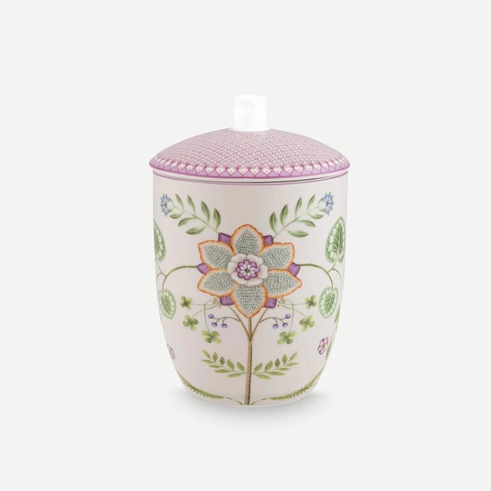 Mor Porselen Saklama Kutusu 1500 Ml Lily & Lotus Collection by Pip Studio