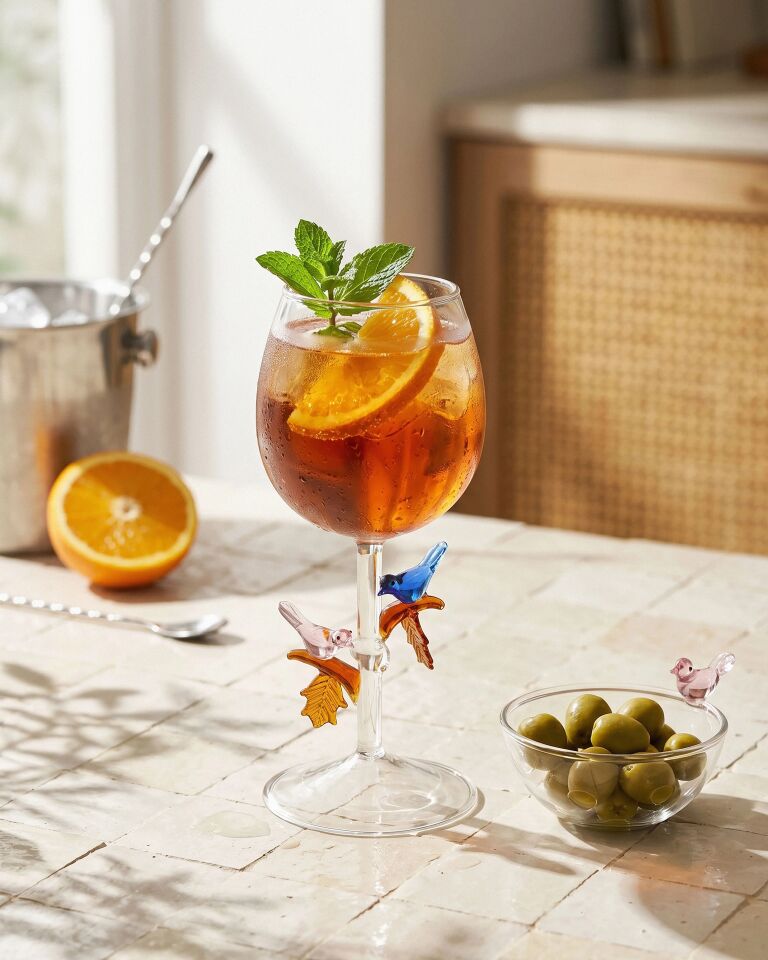 Chiara Alessi Şeffaf Borosilikat Cam Kadeh 150 Ml Autumn Collection