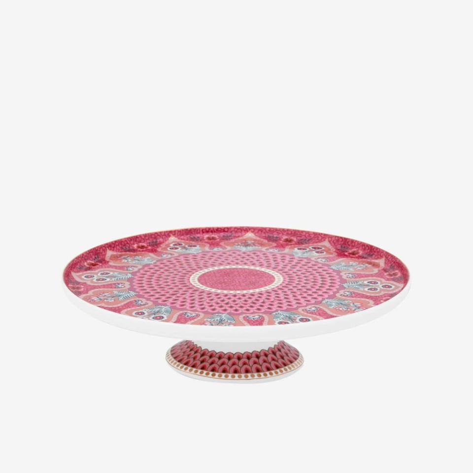 Kırmızı Porselen Kek Standı 21 Cm Flower Festival Collection by Pip Studio