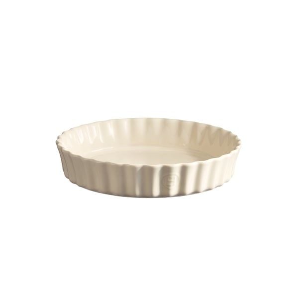 Emile Henry Tart-Börek-Flan Kabı 28 Cm Ekru/Clay -26028