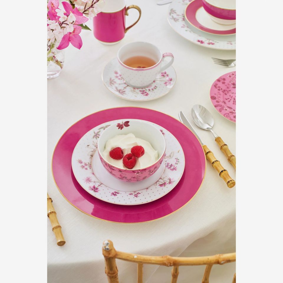 Beyaz Porselen Kahvaltı Tabağı 21 Cm Jolie Collection by Pip Studio