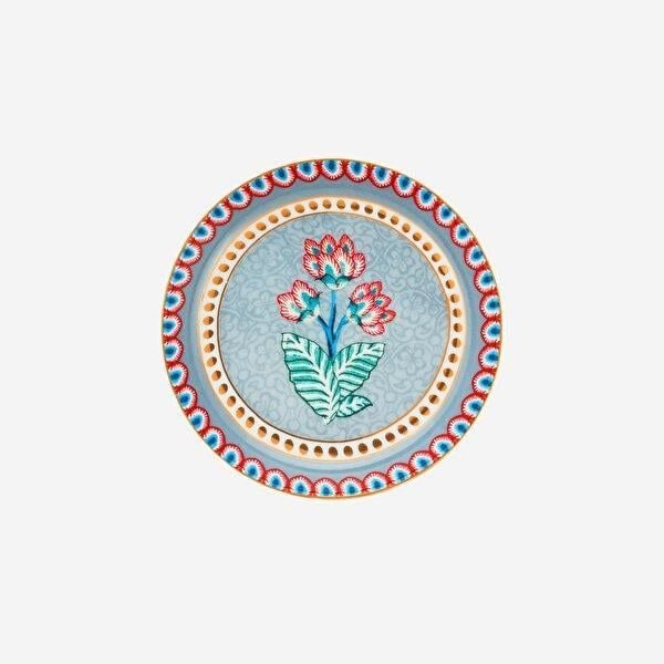 Mavi Porselen Çay Tabağı 9 Cm Flower Festival Collection by Pip Studio