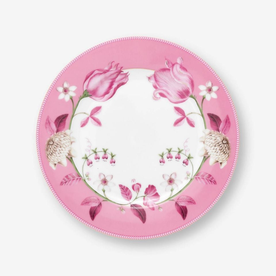 Pembe Porselen Kahvaltı Tabağı 23 Cm Jolie Collection by Pip Studio