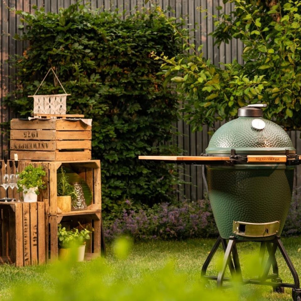 Big Green Egg Ahşap EGG Mates Yan Sehpa Large