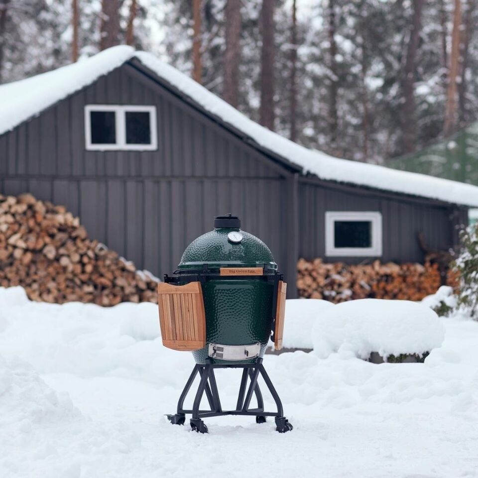 Big Green Egg Ahşap EGG Mates Yan Sehpa Large