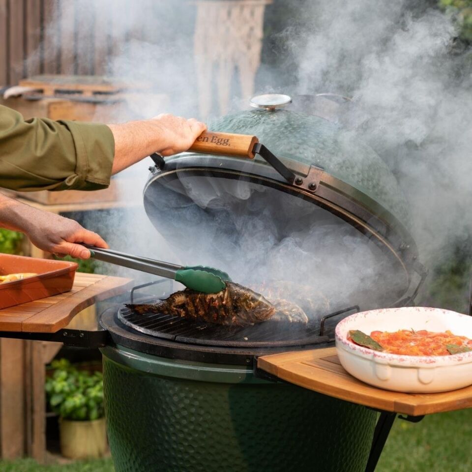 Big Green Egg Ahşap EGG Mates Yan Sehpa Large