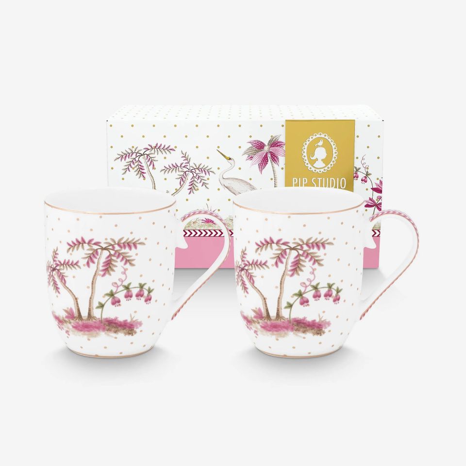 Beyaz Porselen Kupa Seti 145 Ml Jolie Collection by Pip Studio