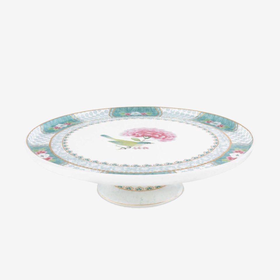 Beyaz Porselen Kek Standı 21 Cm Blushing Birds Collection by Pip Studio