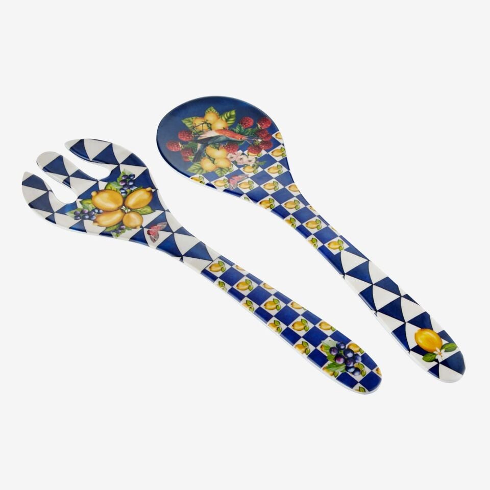 Chiara Alessi Mavi Melamin Servis Seti 28 Cm