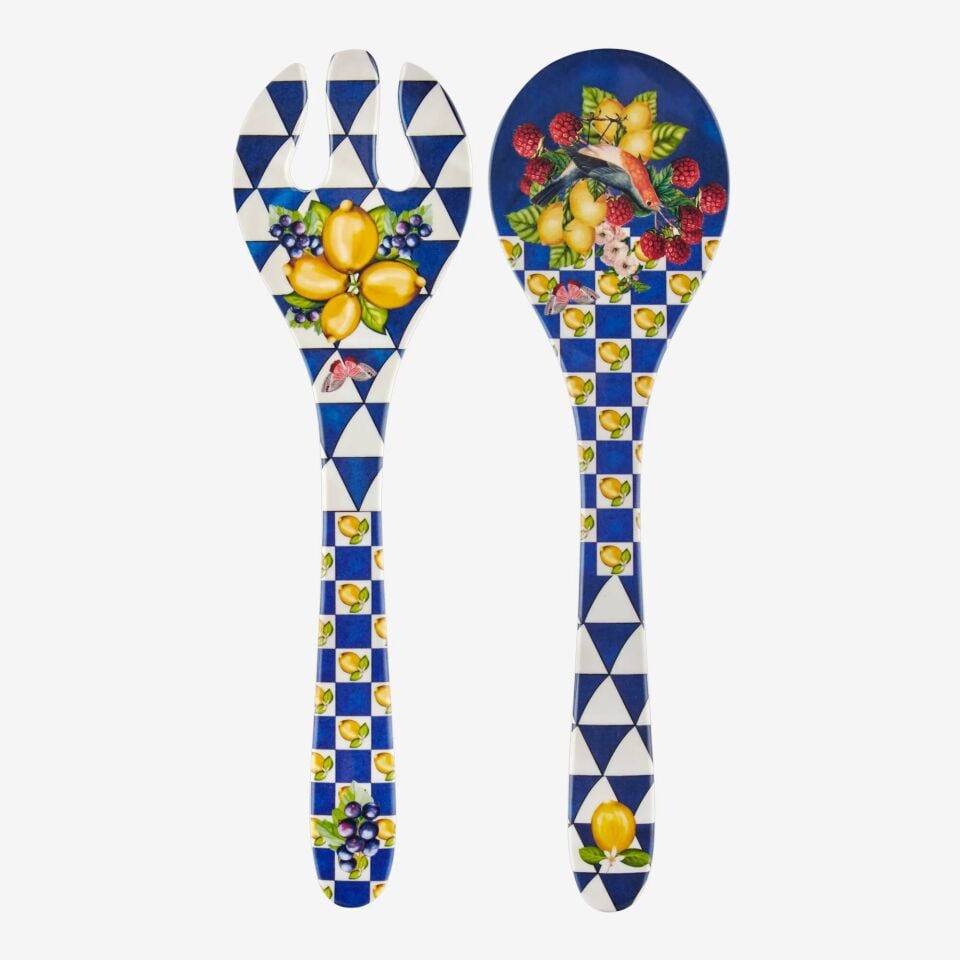Chiara Alessi Mavi Melamin Servis Seti 28 Cm