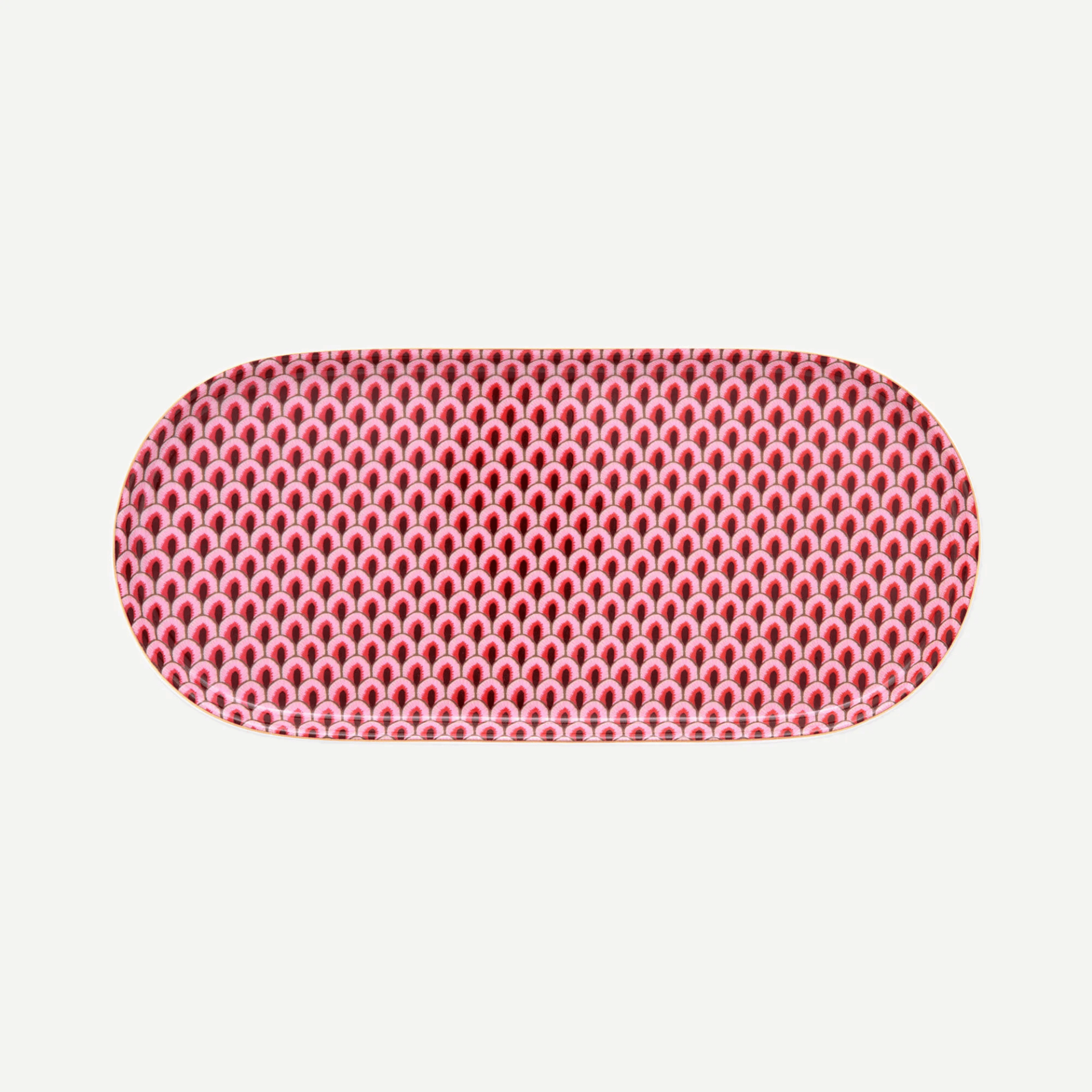 Kırmızı Porselen Servis Tabağı 25 Cm Flower Festival Collection by Pip Studio