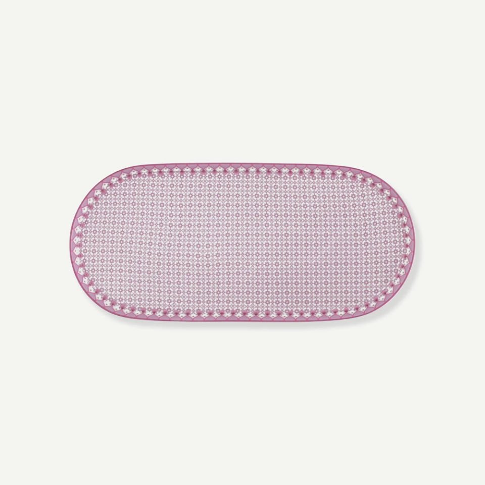 Mor Porselen Servis Tabağı 25 Cm Lily & Lotus Collection by Pip Studio