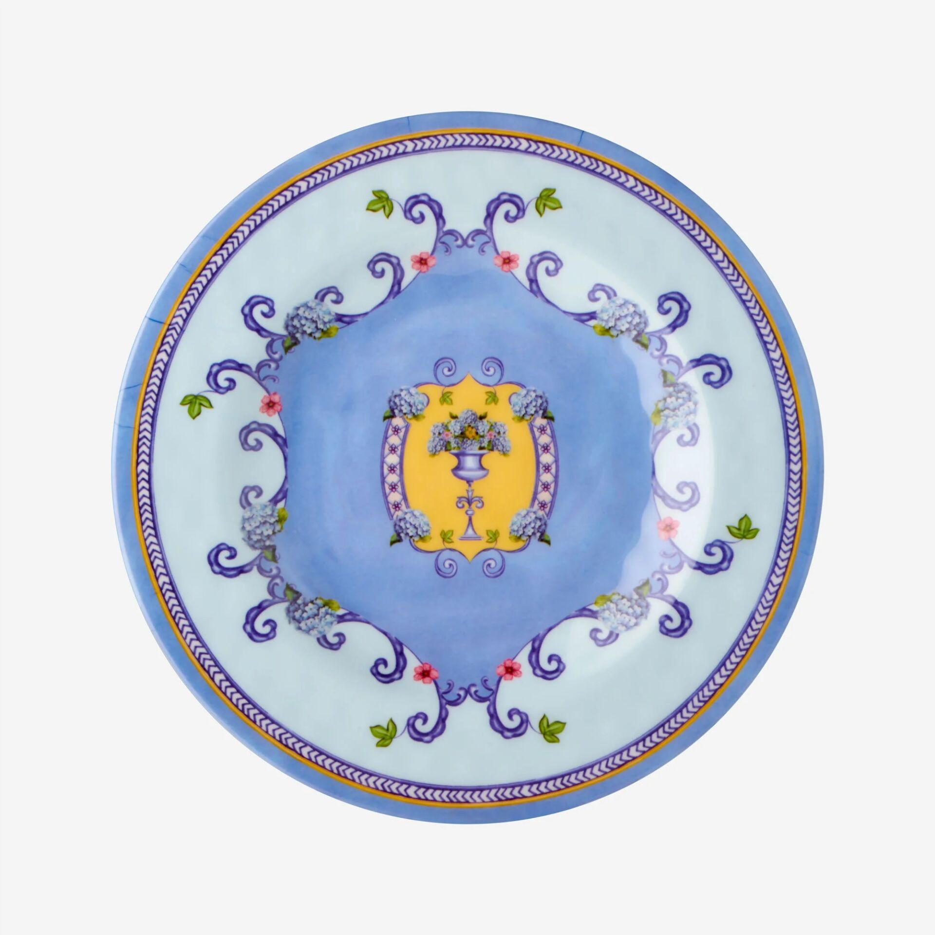 Chiara Alessi Mavi Melamin Kahvaltı Tabağı 21,5 Cm Amore Collection