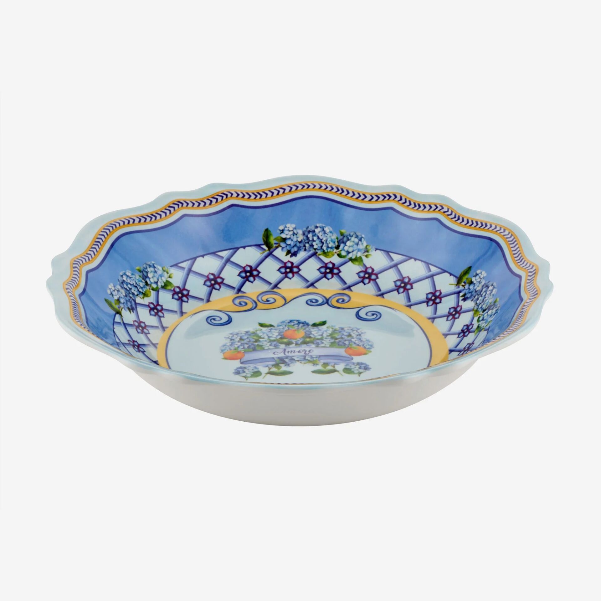 Chiara Alessi Mavi Melamin Servis Kasesi 35 Cm Amore Collection