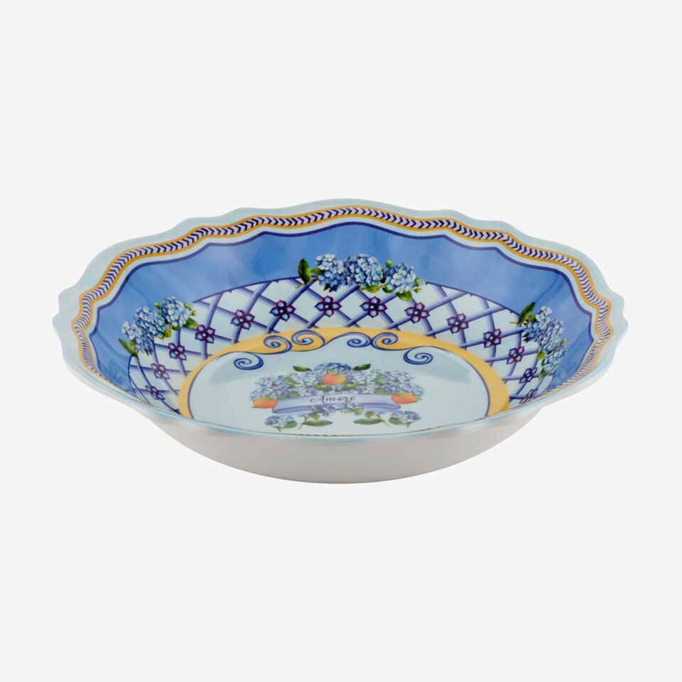 Chiara Alessi Mavi Melamin Servis Kasesi 35 Cm Amore Collection