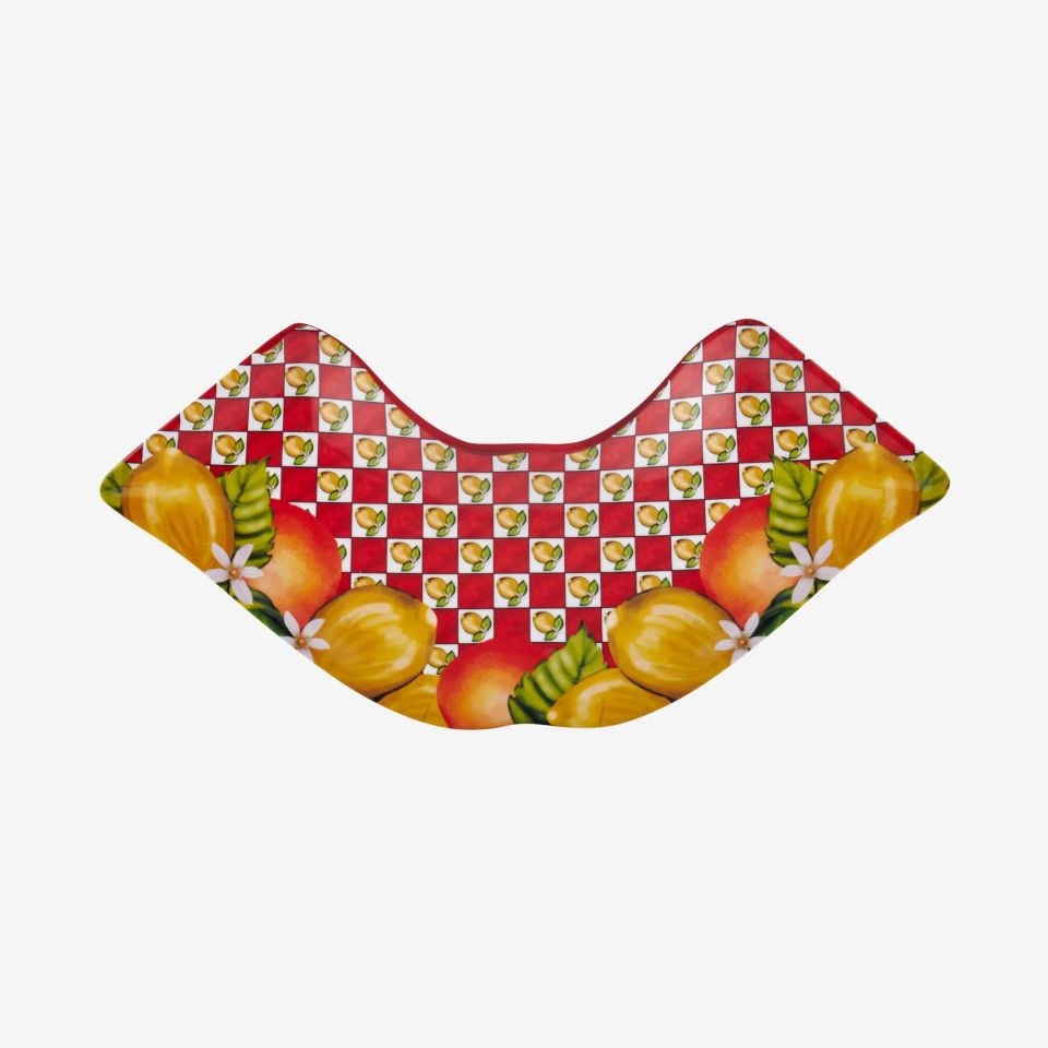 Kırmızı Melamin Meze Tabağı 7 Parça Capri Collection by Chiara Alessi