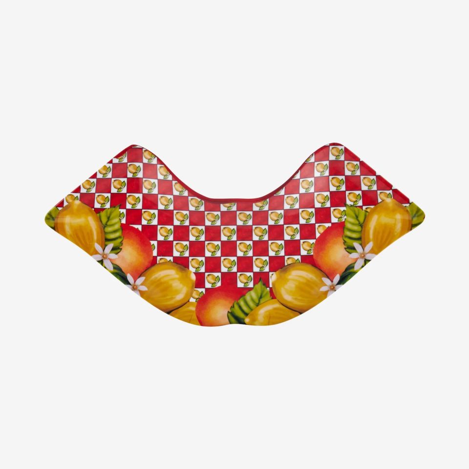 Kırmızı Melamin Meze Tabağı 7 Parça Capri Collection by Chiara Alessi