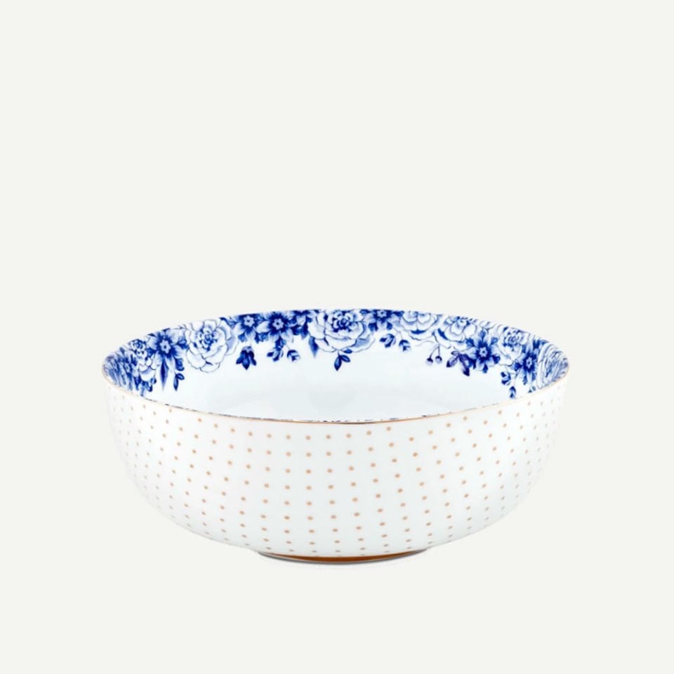 Mavi Beyaz Porselen Kase 20 Cm Royal White Collection by Pip Studio