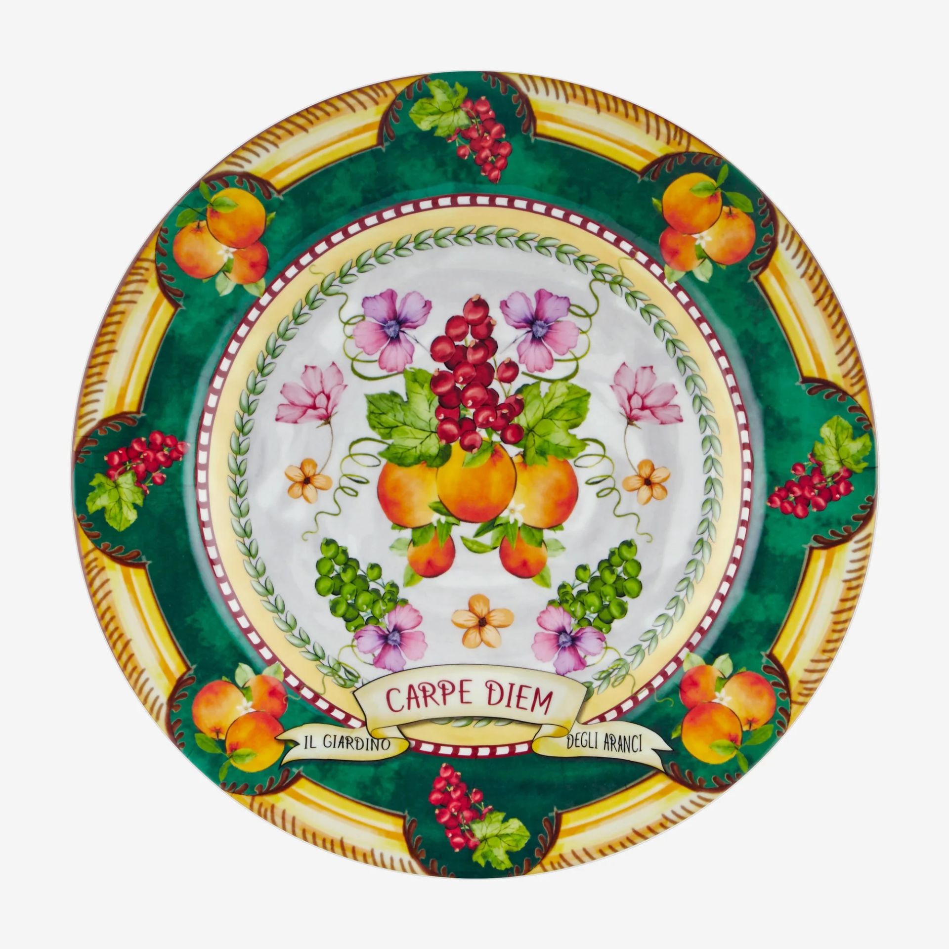 Yeşil Melamin Yemek Tabağı 28 Cm Carpe Diem Collection by Chiara Alessi