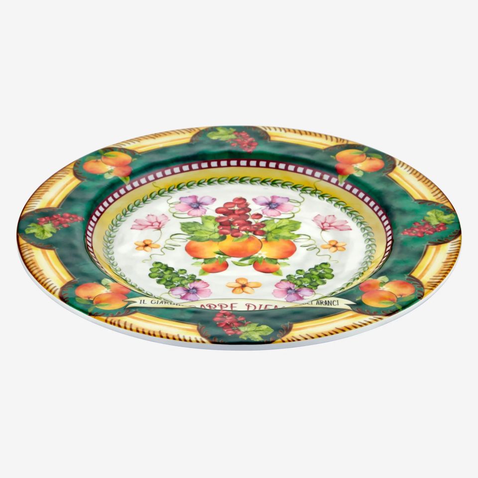 Yeşil Melamin Yemek Tabağı 28 Cm Carpe Diem Collection by Chiara Alessi