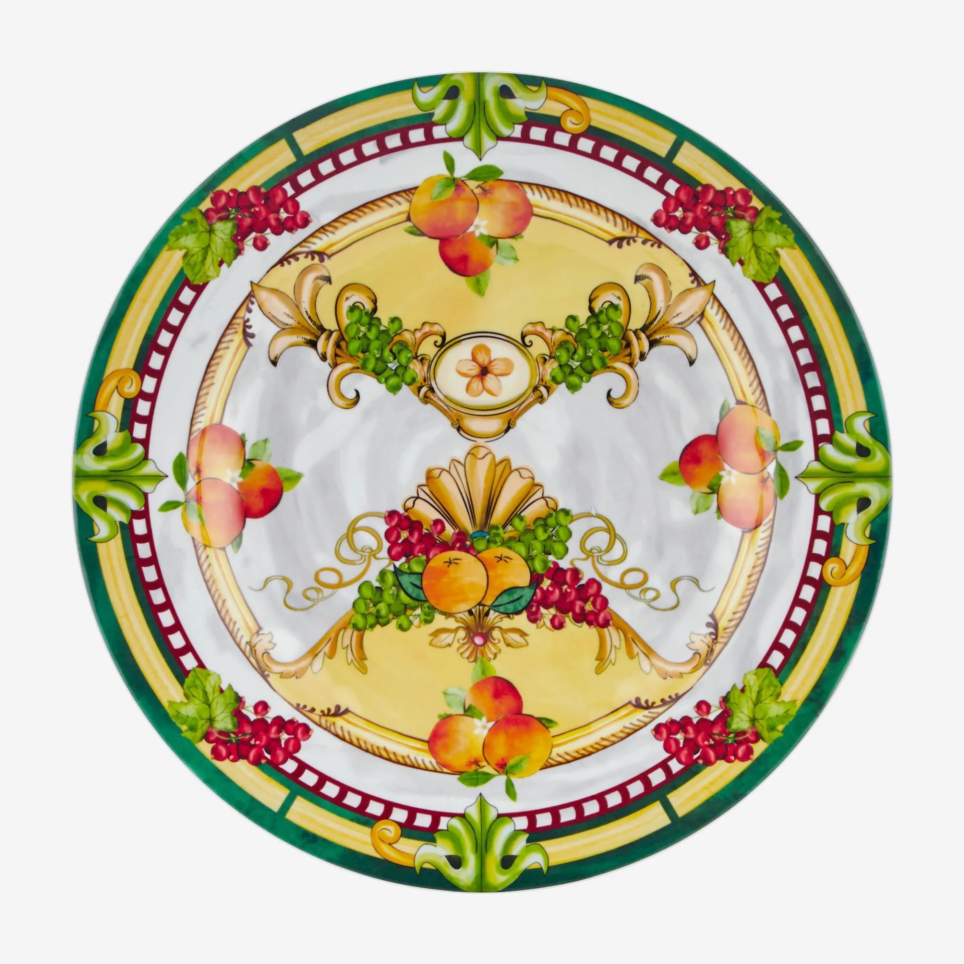 Sarı Melamin Yemek Tabağı 28 Cm Carpe Diem Collection by Chiara Alessi