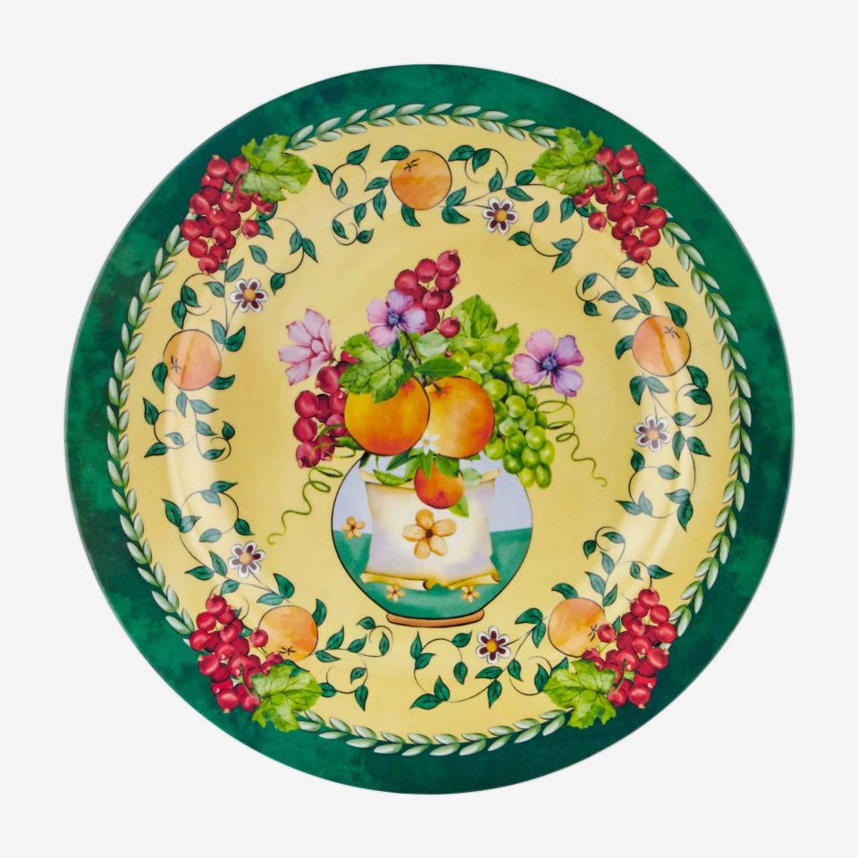 Sarı Melamin Yemek Tabağı 28 Cm Carpe Diem Collection by Chiara Alessi