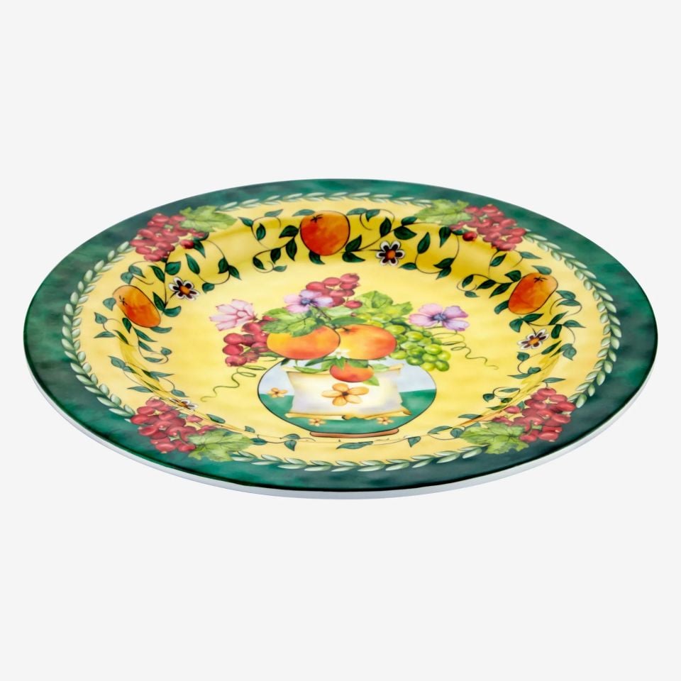 Sarı Melamin Yemek Tabağı 28 Cm Carpe Diem Collection by Chiara Alessi