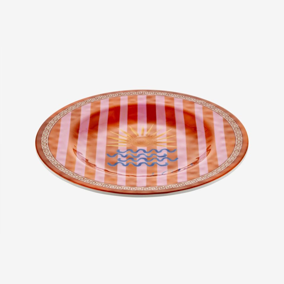 Chiara Alessi Turuncu Melamin Kahvaltı Tabağı 21,5 Cm Cote D Azur Collection