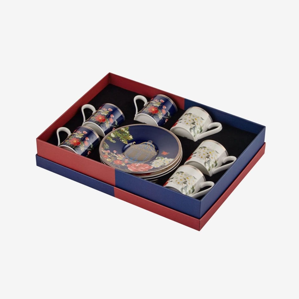 Lacivert Porselen Kahve Fincanı 90 Ml Butterfly Walley Collection by Chiara Alessi