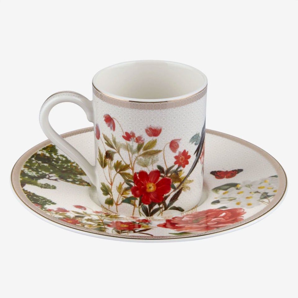 Lacivert Porselen Kahve Fincanı 90 Ml Butterfly Walley Collection by Chiara Alessi