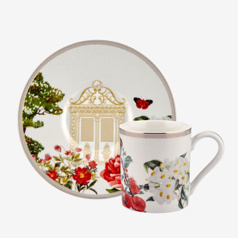 Lacivert Porselen Kahve Fincanı 90 Ml Butterfly Walley Collection by Chiara Alessi