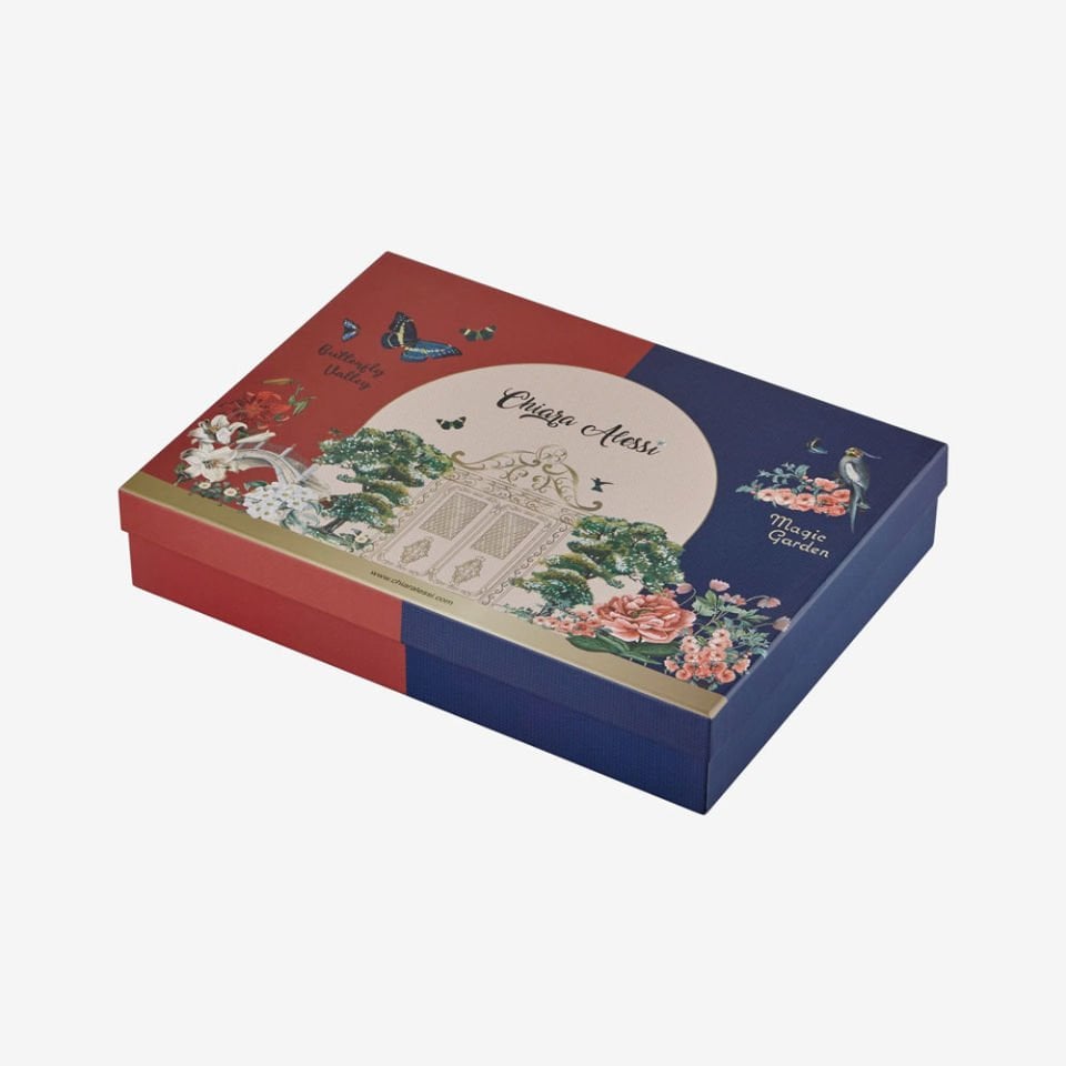 Kırmızı Beyaz Porselen Kahve Fincan Seti 90 Ml Butterfly Walley Collection by Chiara Alessi