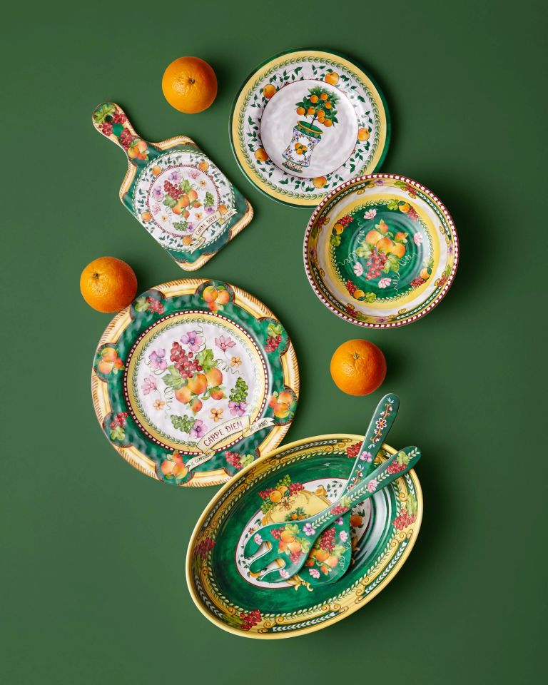 Yeşil Melamin Sunum Tahtası 25 Cm Carpe Diem Collection by Chiara Alessi