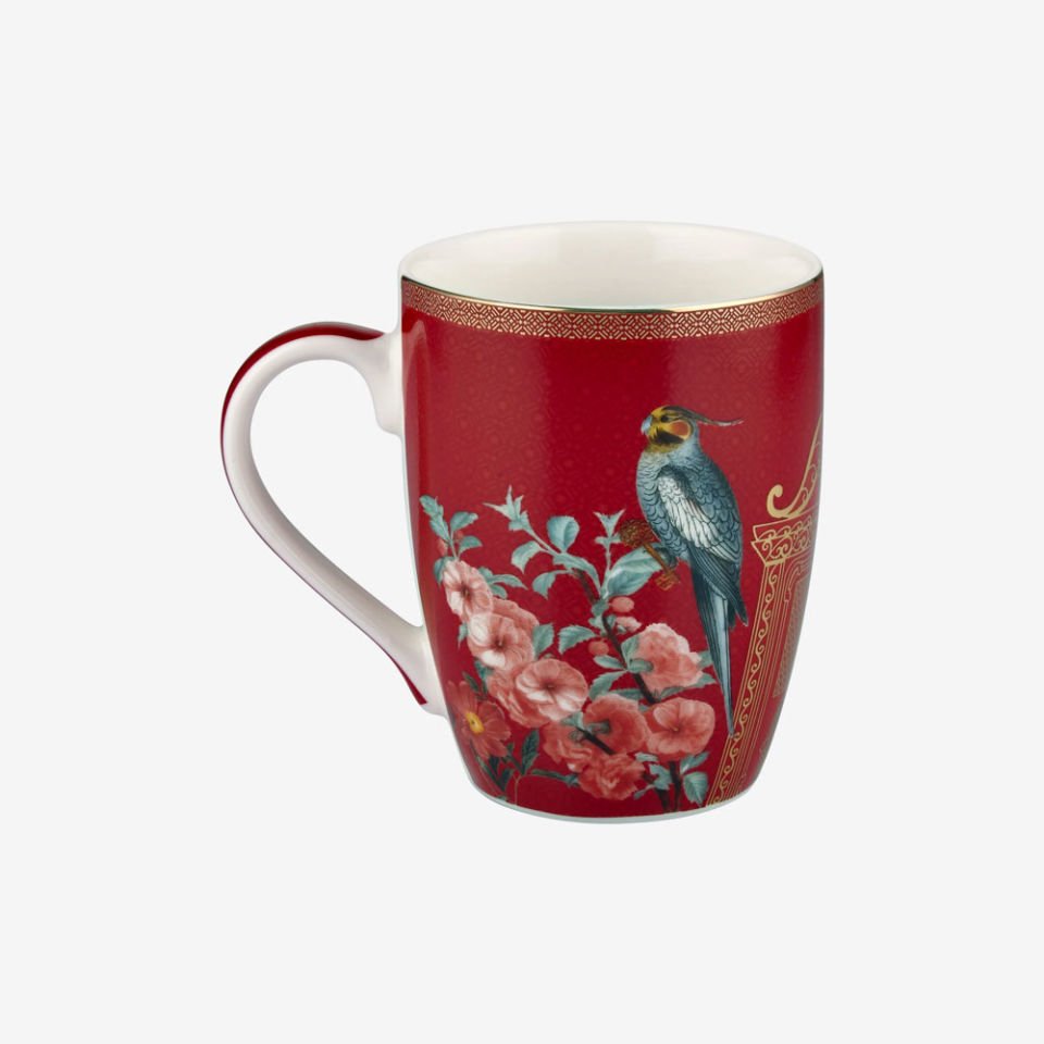 Kırmızı Porselen Kupa 300 Ml Butterfly Walley Collection by Chiara Alessi