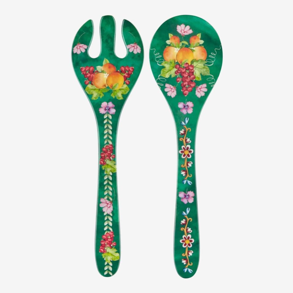 Yeşil Melamin Servis Seti 28 Cm Carpe Diem Collection by Chiara Alessi