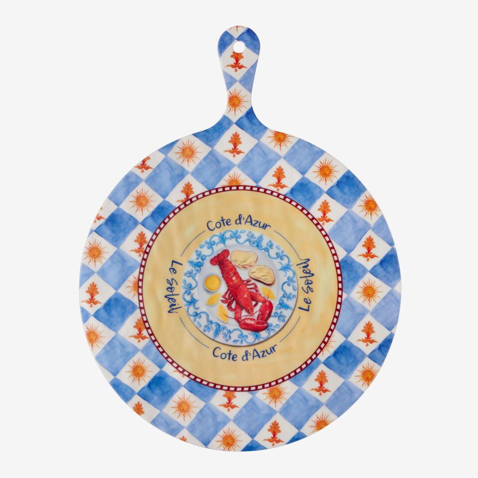 Chiara Alessi Mavi Melamin Sunum Tahtası 41 Cm Cote D Azur Collection