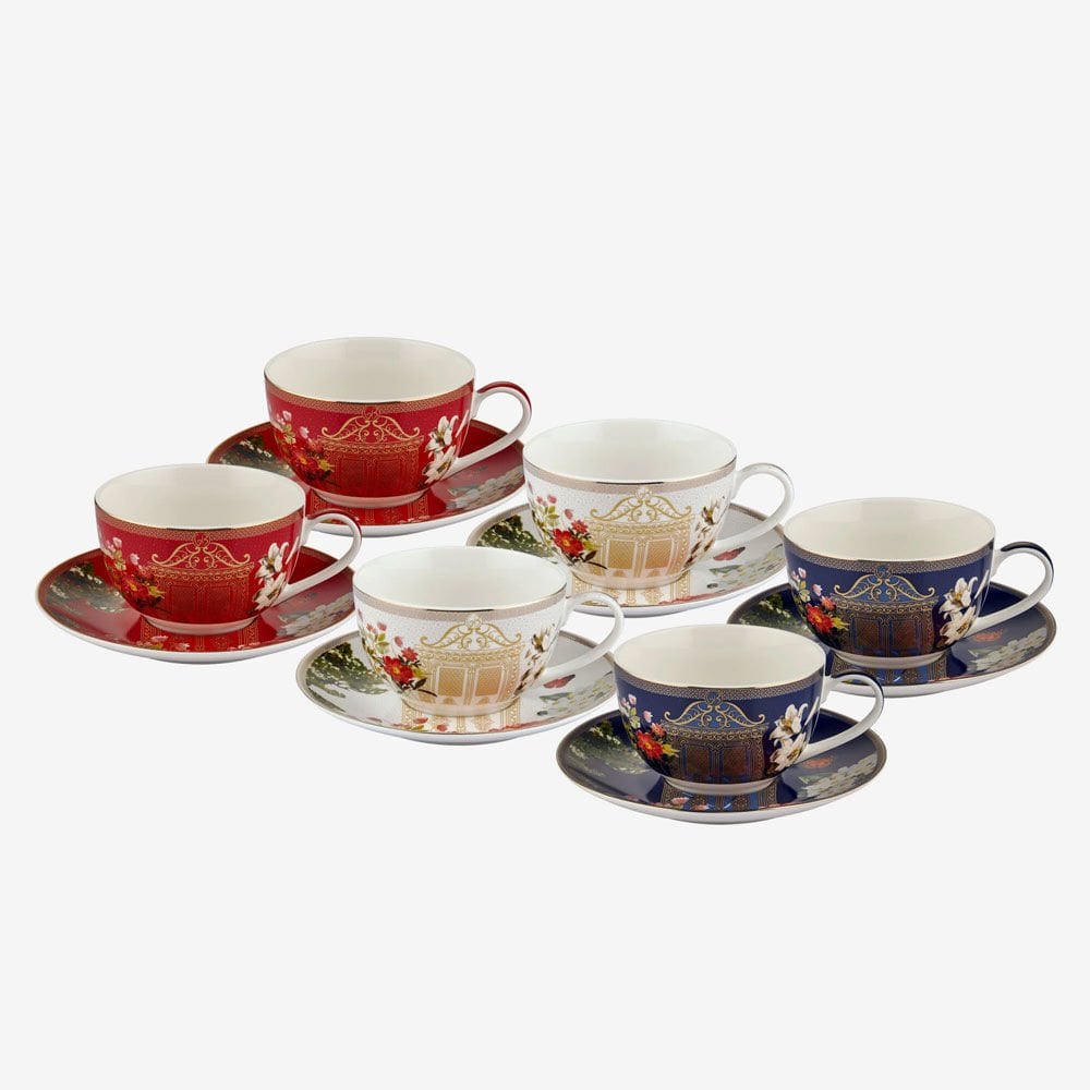 Mix Porselen Çay Fincan Seti 200 Ml Magic Garden Collection by Chiara Alessi