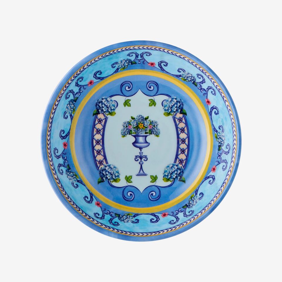 Chiara Alessi Mavi Melamin Servis Kasesi 20 Cm Amore Collection