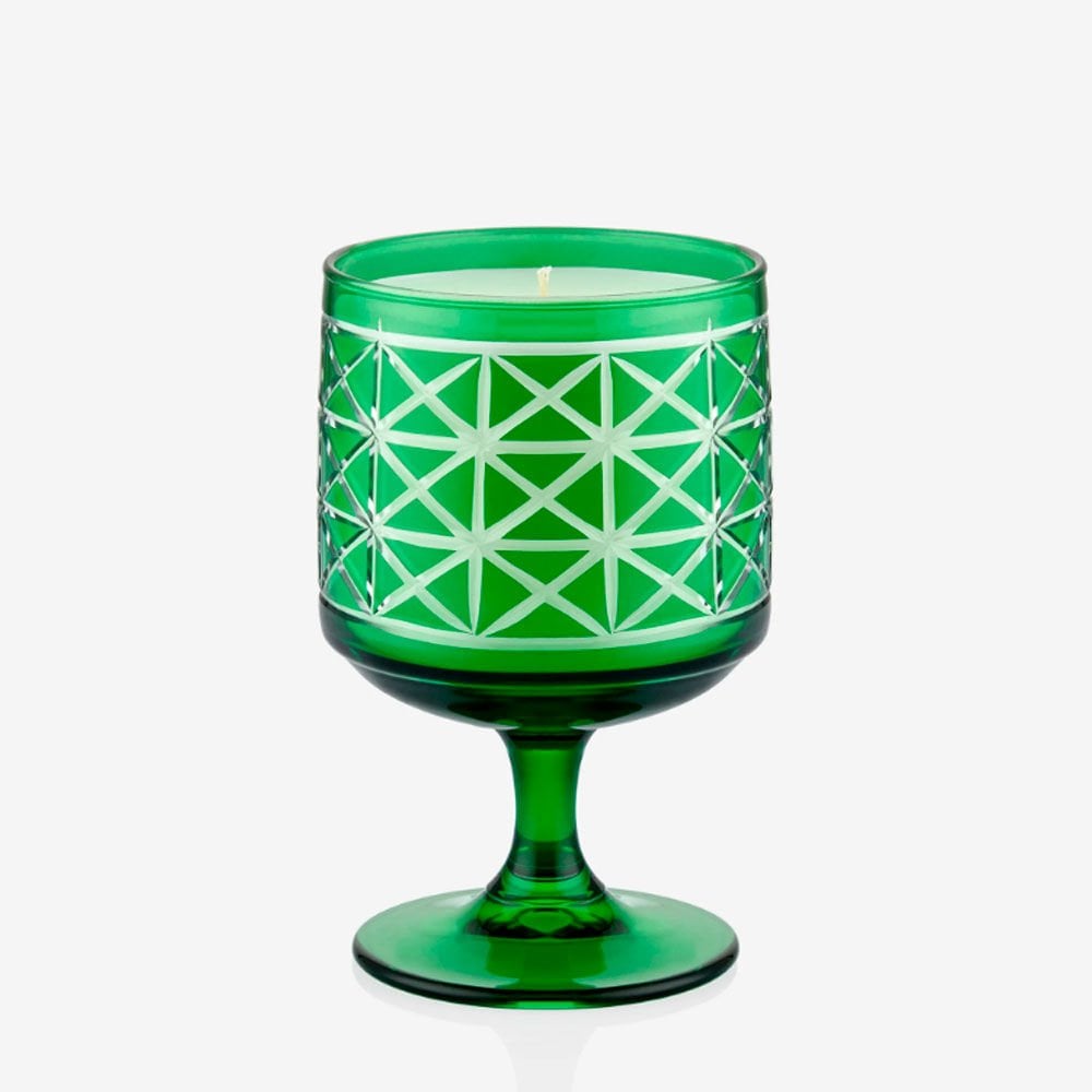 Yeşil Cam Mum 300 Ml Luce Green Tea Collection by Chiara Alessi