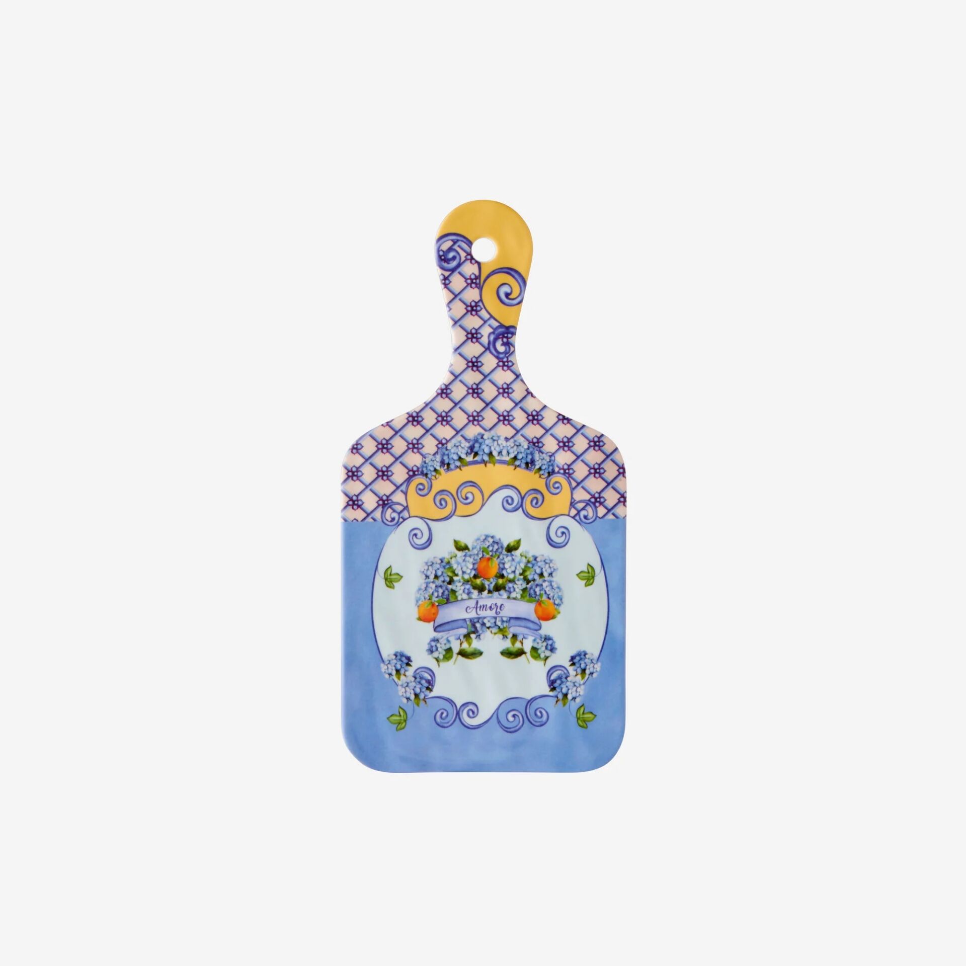Chiara Alessi Mavi Melamin Sunum Tahtası 25 Cm Amore Collection