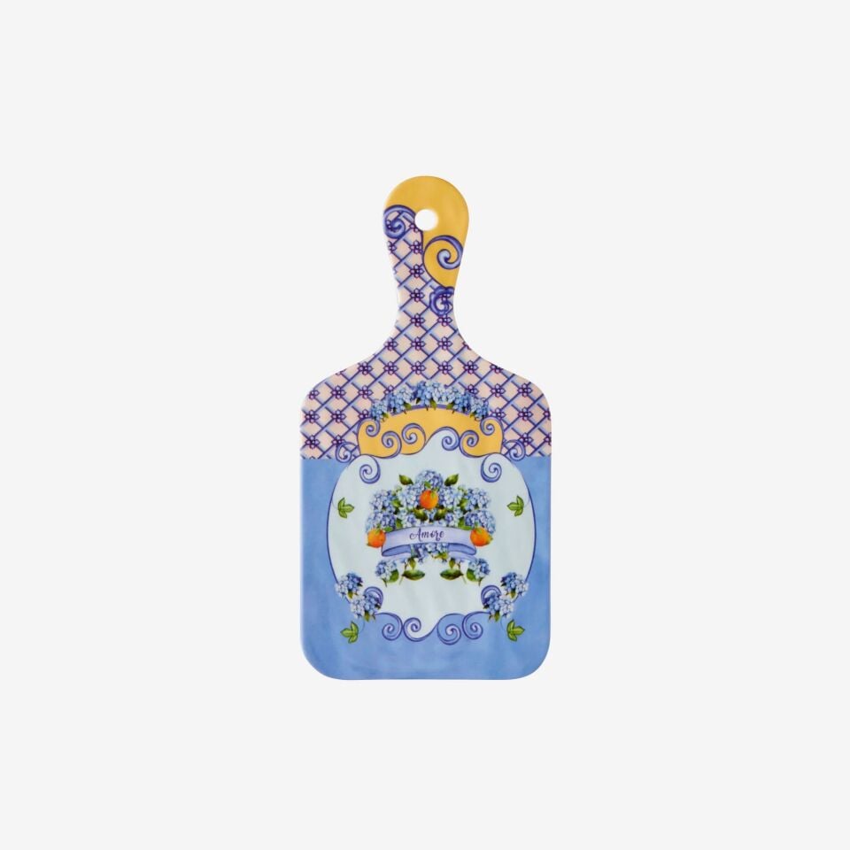 Chiara Alessi Mavi Melamin Sunum Tahtası 25 Cm Amore Collection