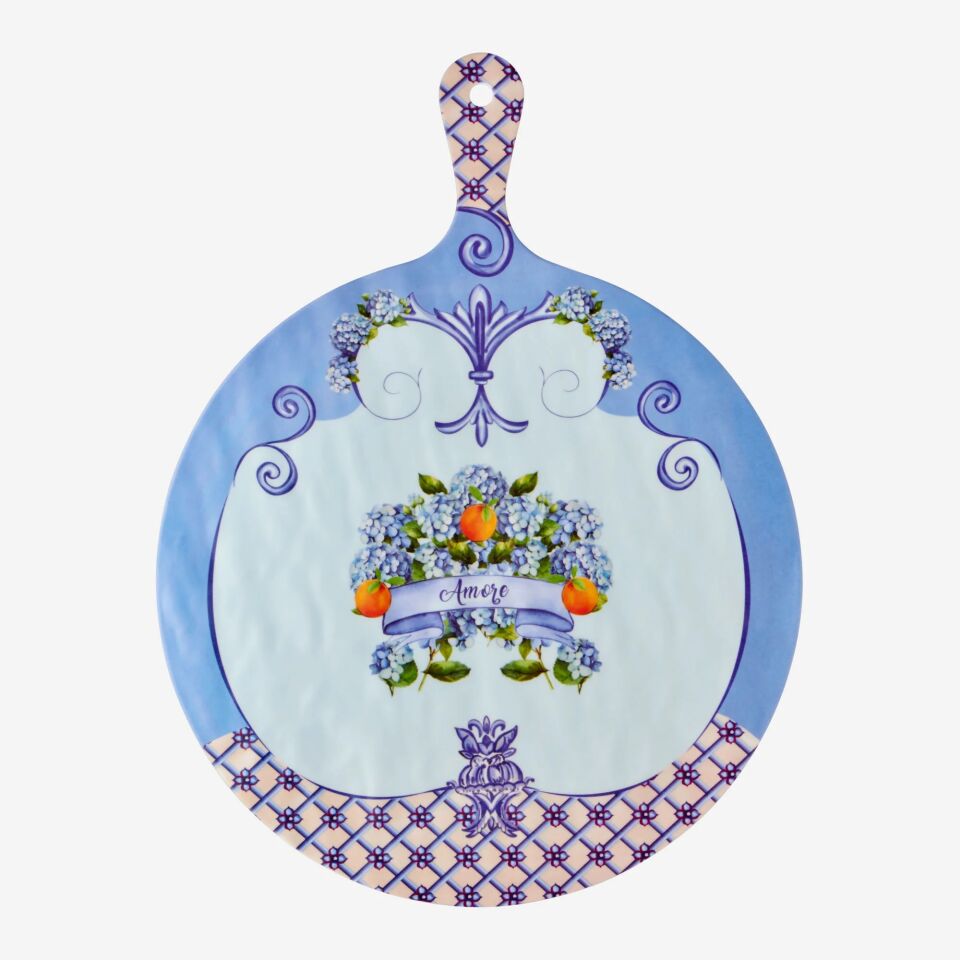 Chiara Alessi Mavi Melamin Sunum Tahtası 41 Cm Amore Collection