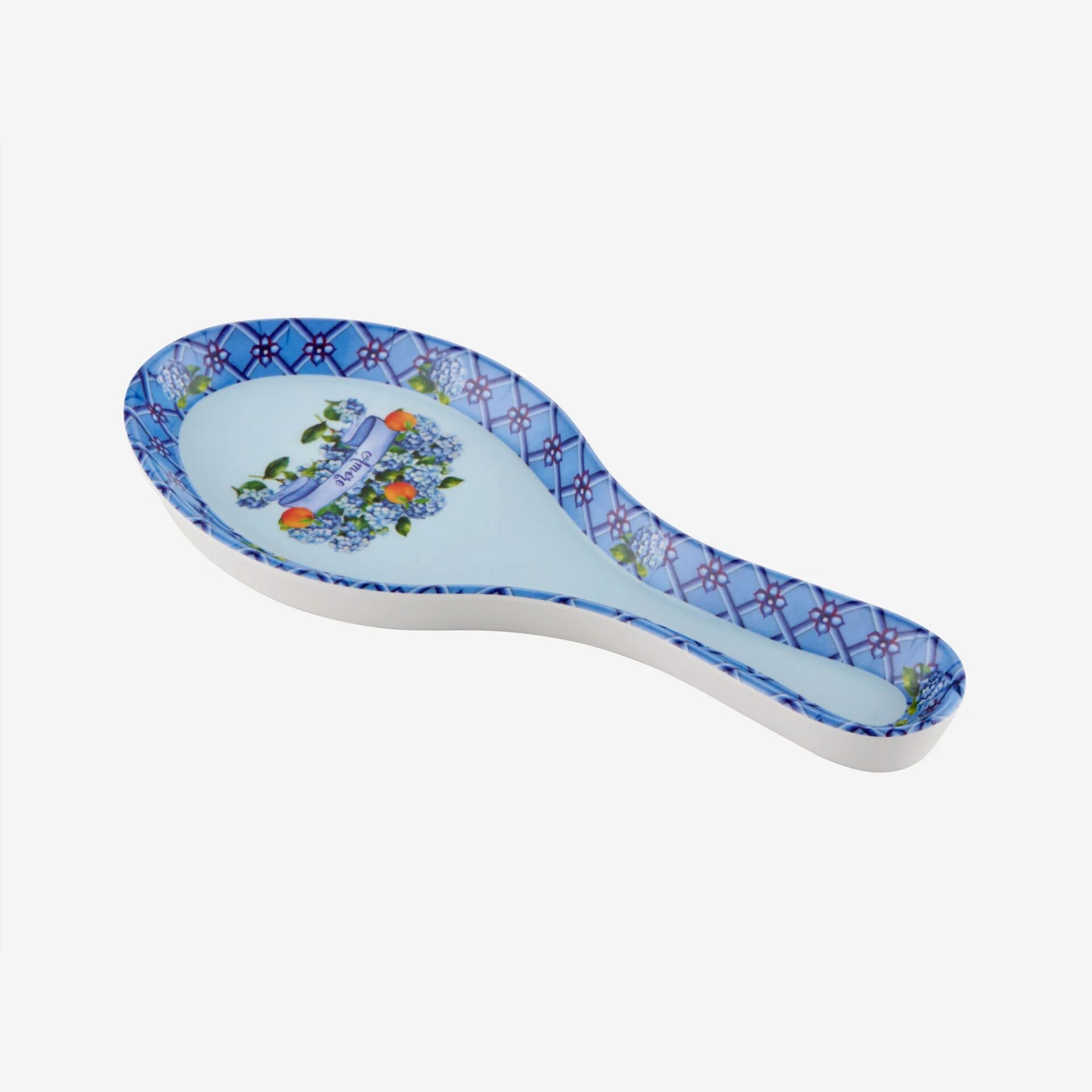 Chiara Alessi Mavi Melamin Kaşıklık 24 Cm Amore Collection