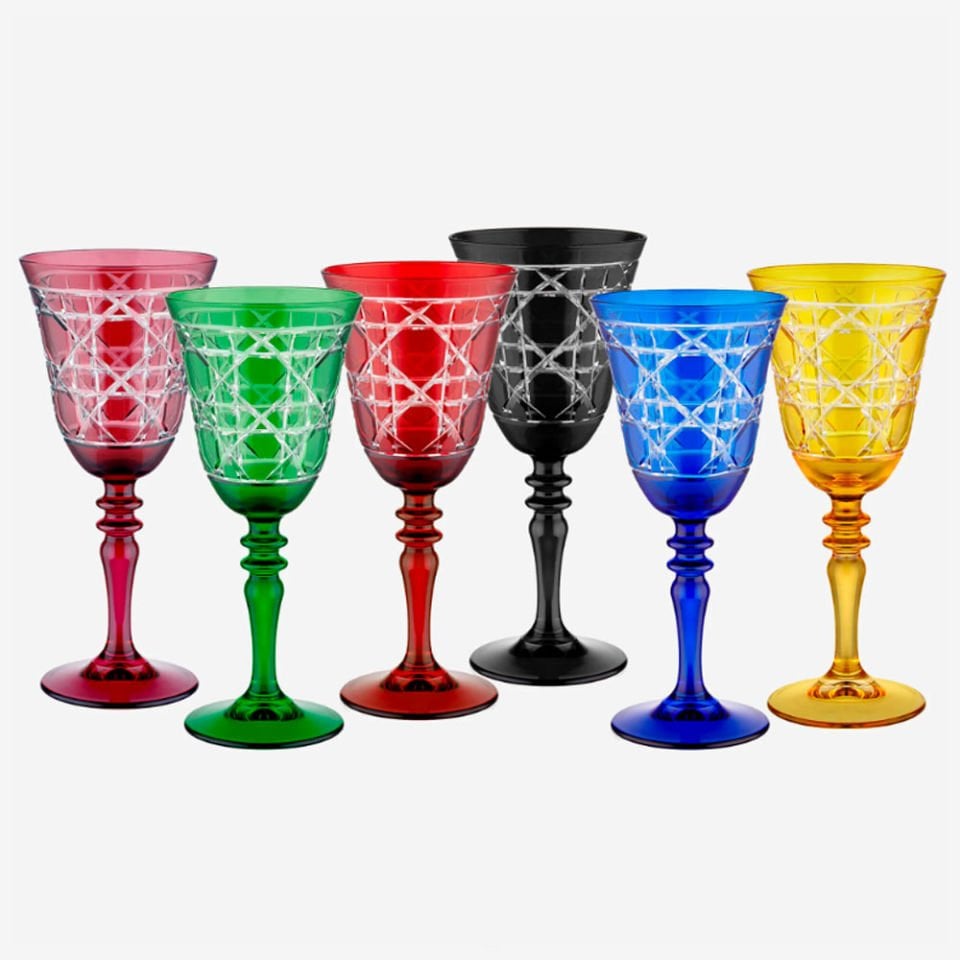 Sarı Cam Kadeh 270 Ml Gloria Collection by Chiara Alessi