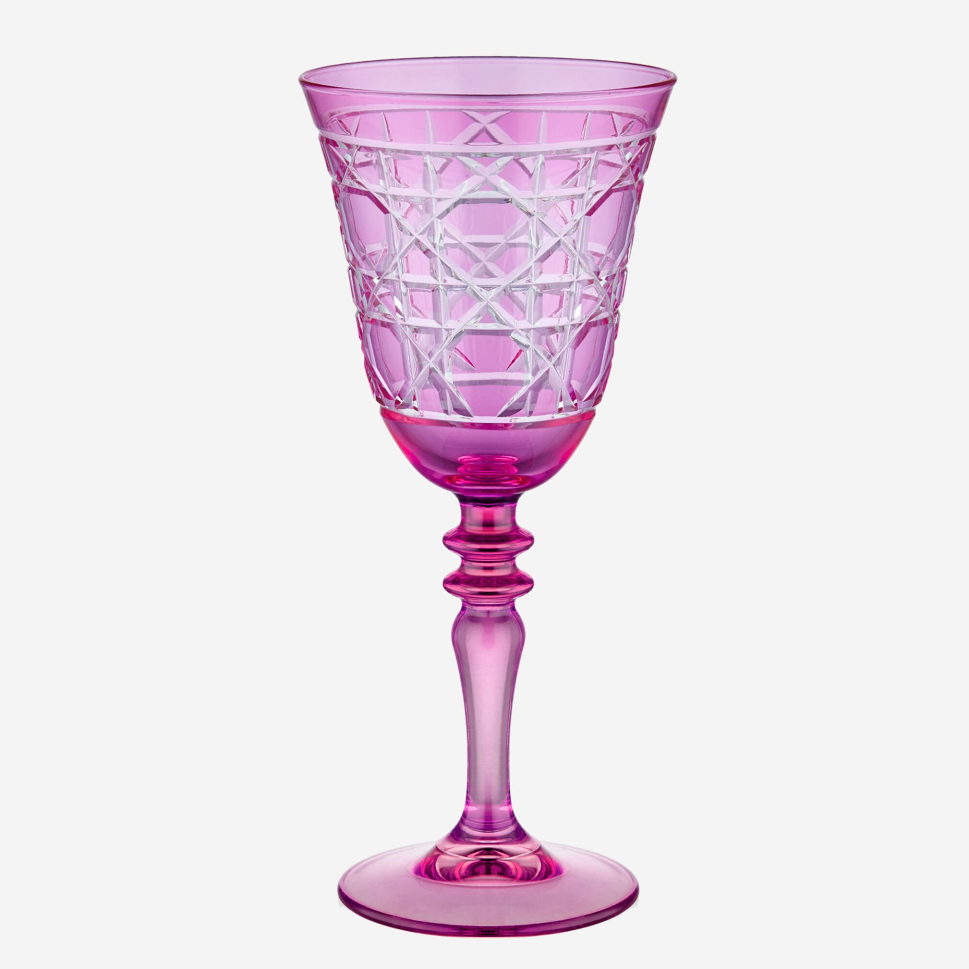 Pembe Cam Kadeh 270 Ml Gloria Collection by Chiara Alessi
