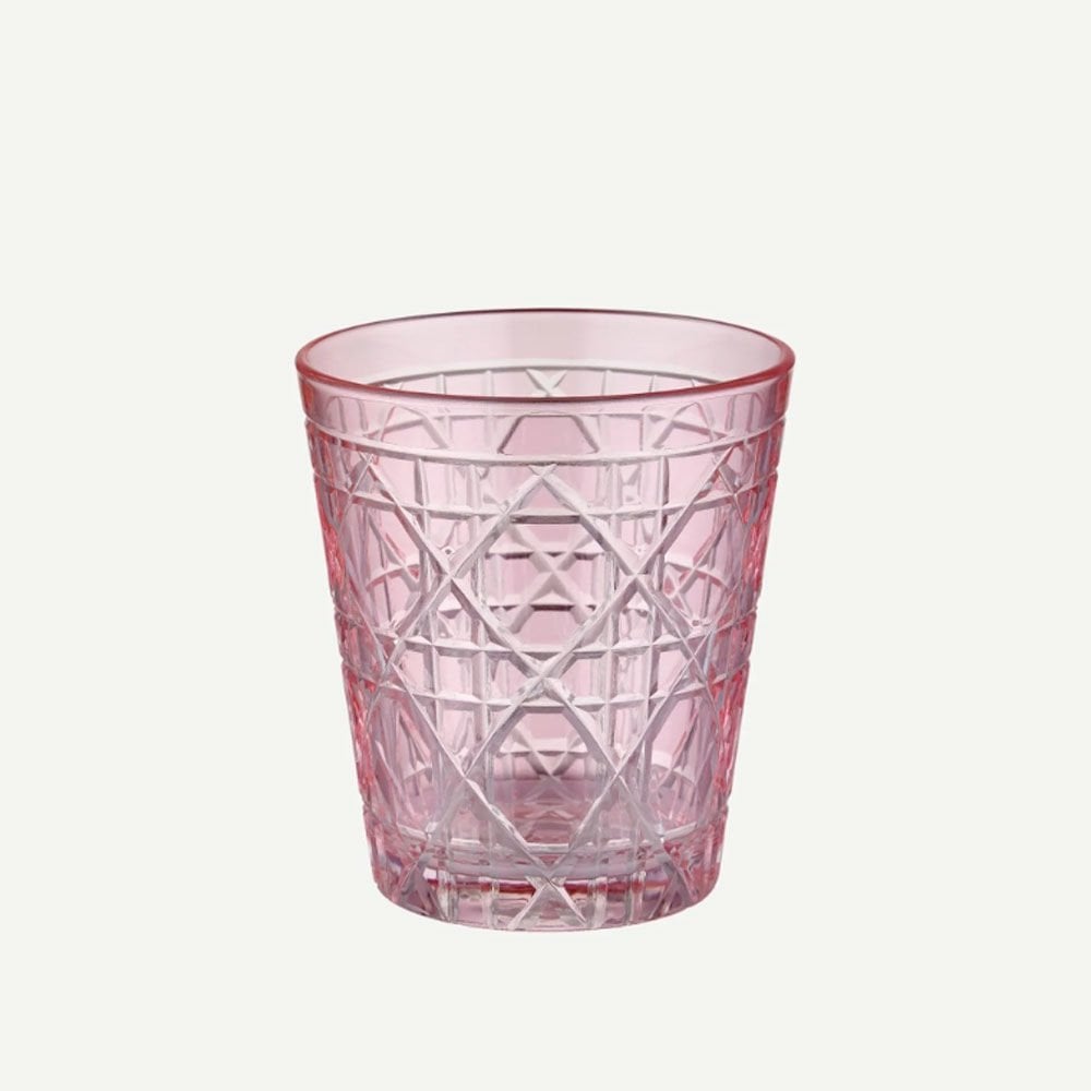 Pembe Cam Kısa Su Bardağı 345 Ml Gloria Collection by Chiara Alessi