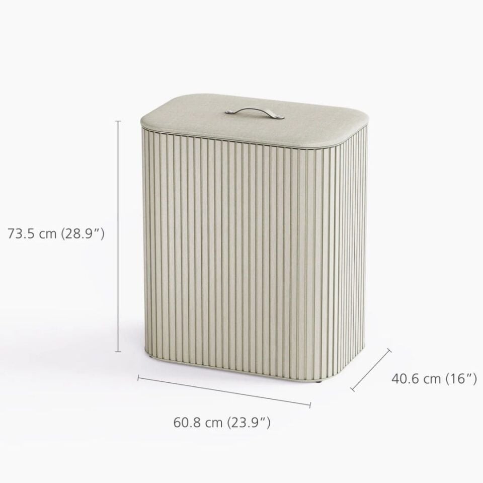 Joseph Joseph Tota 90 L Trio Luxe 3 Bölmeli Çamaşır Ayırma Sepeti - Ekru