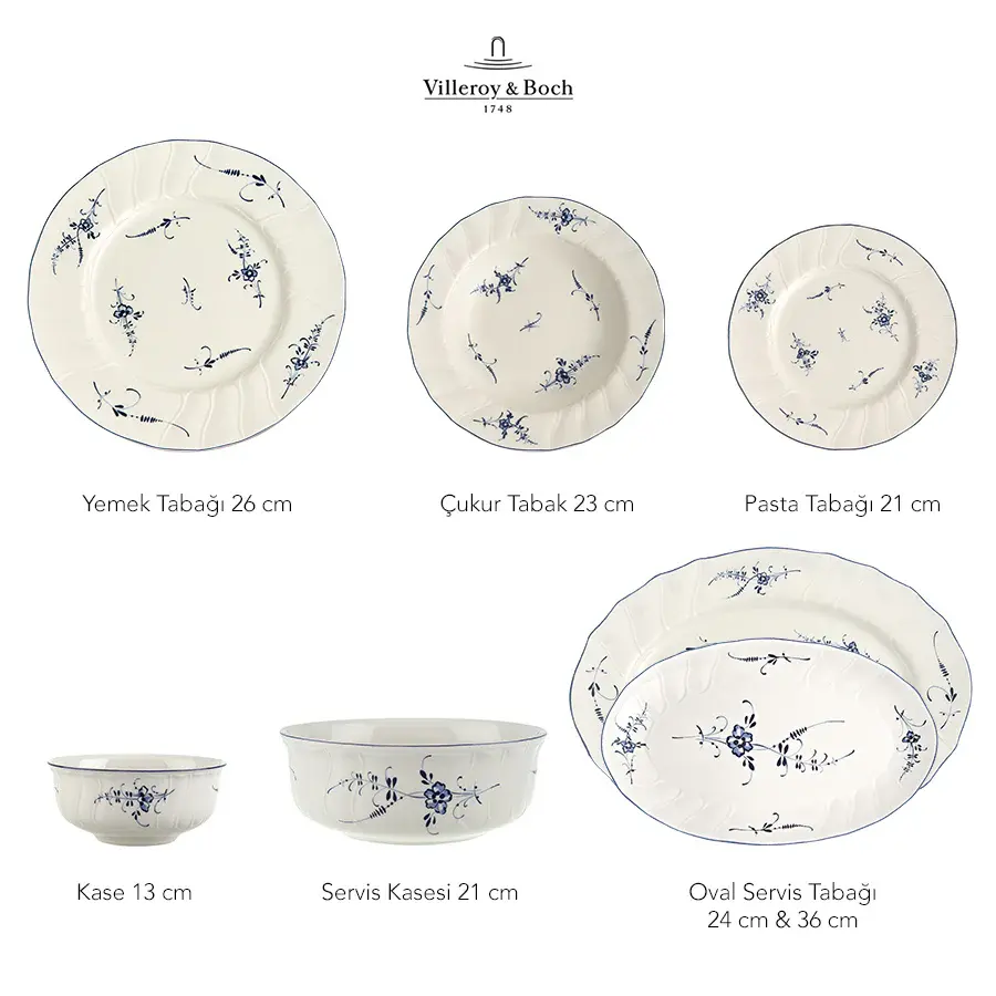 Villeroy & Boch Old Luxembourg 12 Kişilik Yemek Takımı
